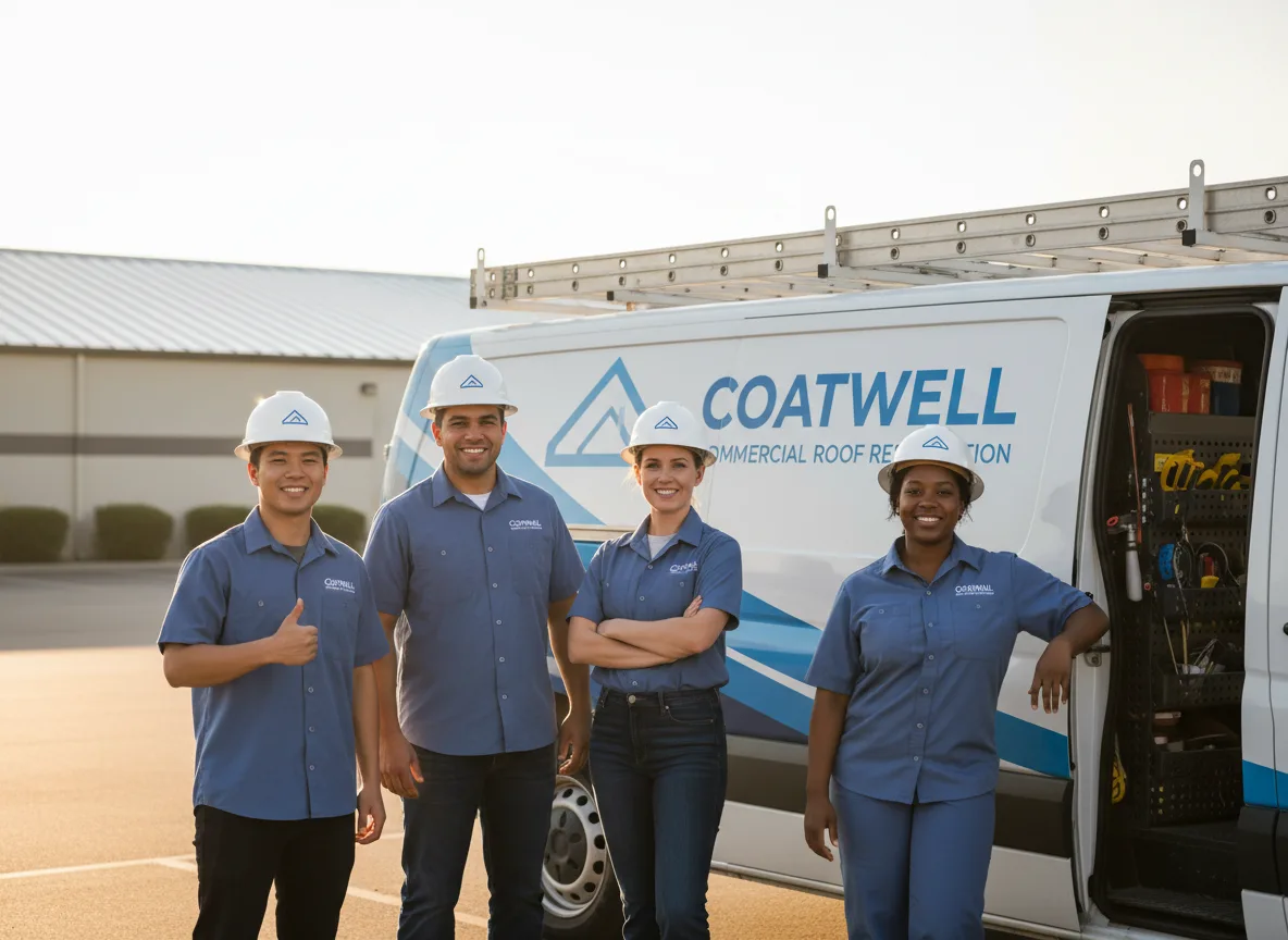 Commercial roof coating company in Stockland, IL